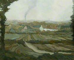 Landscape with Cottages, Clayworth, Nottinghamshire