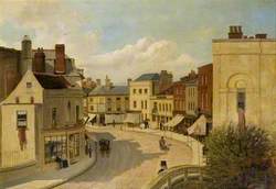 Chelmsford High Street, from above the Stone Bridge