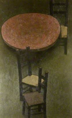 Round Table and Three Chairs