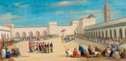 An English Embassy before the Sultan at Fez