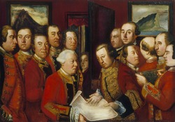 British Officers Planning the Great Sortie of 1781