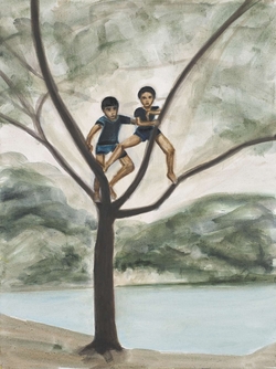 Two Boys in a Tree