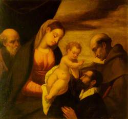 Madonna and Child, Saint Francis and Saint Joseph with a Donor
