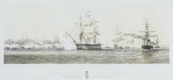 The Naval Review at Spithead.  Her Majesty the Queen Reviewing the Fleet in Action