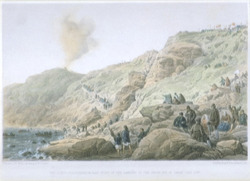 The Cliffs Foilhummerum Bay, Point of the Landing of the Shore End of Cable