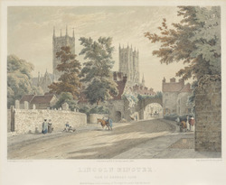 Lincoln Minster. View of Newport Gate