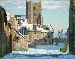Winter, Corfe Castle Village