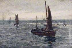 Seascape, Fishing Boats Returning