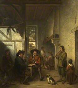 Interior with a Flute Player