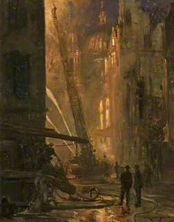 A London Wartime Scene, 1941–1942