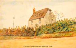 Cottage, Coate, Swindon, Wiltshire, before Widening the Road