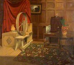Still Life Interior with a Spinning Wheel