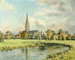 View of Salisbury Cathedral, Wiltshire
