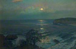 Rising Moon, St Ives Bay, Cornwall