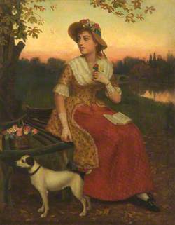 Lady and a Dog