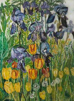 Irises and Tulips