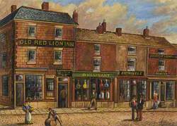 'Old Red Lion Inn', Fleet Street, Bury, 1861