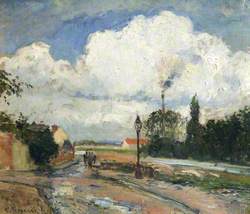 The Quai du Pothuis at Pontoise after Rain