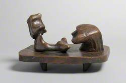 Two Piece Reclining Figure: Maquette No. 6