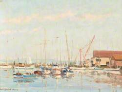 Yachts Moored on the Lymington River