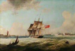 HMS 'Pique' Entering Portsmouth Harbour