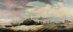 Wreck of HMS 'Eurydice' Towed into Portsmouth Harbour, 1 September 1878