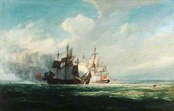Action between HM Sloop 'Bonne Citoyenne', and the French Frigate 'La Furieuse'
