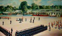 Presentation of the Colours to 1st Battalion, by Earl Mountbatten of Burma at Münster, Germany, August 1963