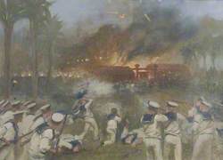 Attack on the Japanese Battery at Shimonoseki by a Naval Brigade, September 1864