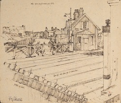 Sketch for Railway Crossing, 1960s