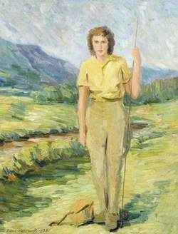 Woman with a Fishing Rod