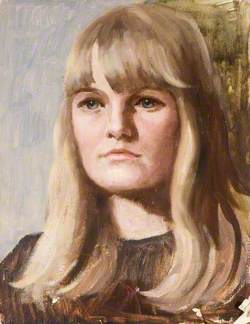 Portrait of a Young Woman with Blonde Hair