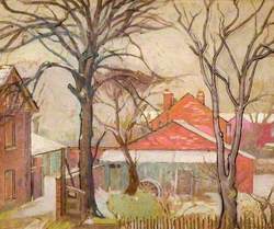 Winter Scene with Houses