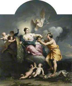 Juno Placing the Eyes of Argos on the Tail of a Peacock