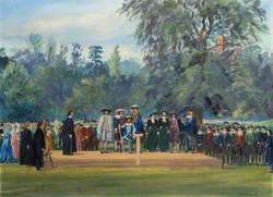 St Albans Pageant, 1948, Tableau with King Charles