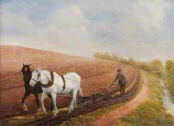Two Horses Ploughing
