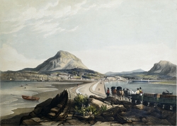 Port Madoc from the Embankment