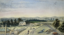 View from Bridge at Railway Station, Lingfield, Surrey Looking towards Crowhurst