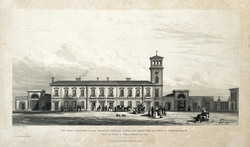 Joint Terminus of the Brighton, Croydon, Dover and Greenwich Railways at London Bridge. From the Design of Thomas Turner Esq.