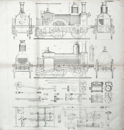 Train Engine of the London and South Western Railway No. 8A