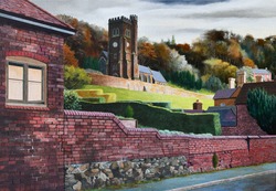 Holy Trinity Church, Coalbrookdale, from Wellington Road