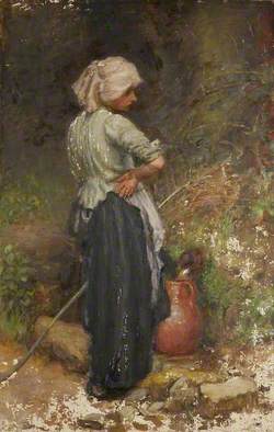 A Village Girl with Pitcher