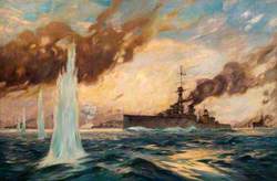 The Battle of Jutland: Admiral Jellicoe Arrives with the Battleships and Meets the Battle Cruisers