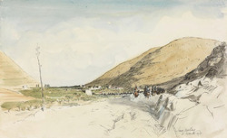 Nablous : Australian cavalry entering the ancient Shechem, the capital of Samaria
