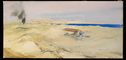 The Air Raid on el Arish, 18th June 1916. The Rescue of Captain Ryneveldt, RFC, by Captain S. Grant Dalton and Observer Paris.