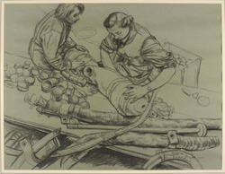 WRNS Packing a Salvaged Float