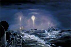 Night Action: Crew Abandoning Sinking Submarine U-70, 7 March 1941