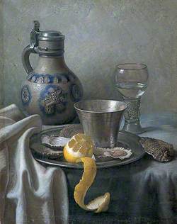 Still Life of Tankard and Oysters