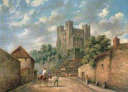 Rochester Castle, Kent, and the King's Head Stables