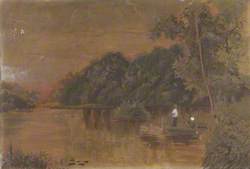 Landscape – Figures in a Boat